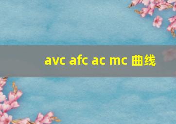 avc afc ac mc 曲线